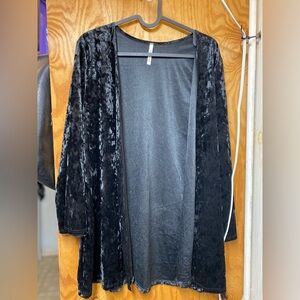 Black Lime N Chili Velvet Cardigan size M